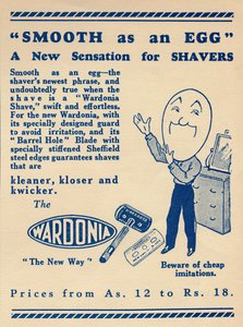 Werbung für den Wardonia-Rasierer, 1936