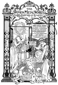Werbung für die Women Metal Workers Company in London, 1901 von Unbekannt