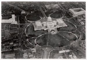 Luftaufnahme des Kapitols, Washington DC, USA, von einem Zeppelin, 1928-1933 von Unbekannt