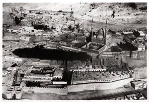Luftaufnahme der Moschee von Muhammad Ali Pasha, Kairo, Ägypten, aus einem Zeppelin von Unbekannt