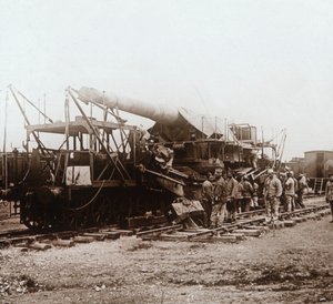 Afrikanische Truppen und schwere Artillerie, Champagne, Nordfrankreich, ca. 1914-1918