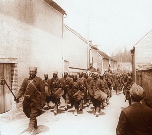 Afrikanische Truppen, um 1914-1918