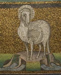 Agnus Dei, Byzantinisch, frühes 20. Jahrhundert, Original aus dem 6. Jahrhundert