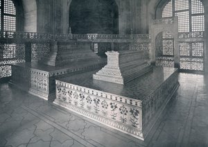 Agra, Gräber von Mumtaz-I-Mahal & Shahjehan im Taj, ca. 1920