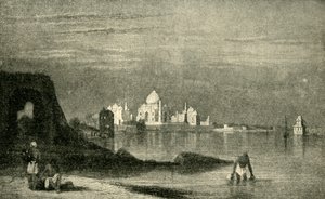 Agra und das Taj Mahal vom Fluss Jumna, 1820er, 1901 von Unbekannt