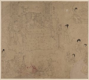 Album mit daoistischen und buddhistischen Themen: Könige der Hölle: Blatt 28, 1200er Jahre von Unbekannt