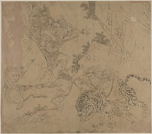 Album mit daoistischen und buddhistischen Themen: Suche den Berg: Blatt 43, 1200er Jahre von Unbekannt
