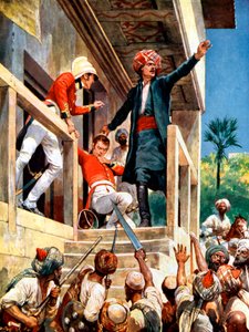 Alexander Burnes, schottischer Diplomat, ermordet von Afghanen während des Ersten Anglo-Afghanischen Krieges, 1841 von Unbekannt