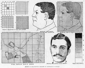 Alexander Glens Faksimile-Telegraphensystem, 1886 von Unbekannt