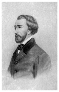 Alfred de Musset, französischer romantischer Dramatiker, Dichter und Maler, ca. 1845-1890 von Unbekannt