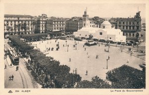 Alger - Der Regierungsplatz, um 1900