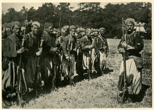 Algerische Tirailleurs, bekannt als Turcos, Erster Weltkrieg, 1915, ca. 1920
