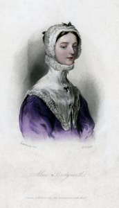 Alice Bridgenorth, eine Figur in Walter Scotts Roman Peveril of the Peak, 1833 von Unbekannt