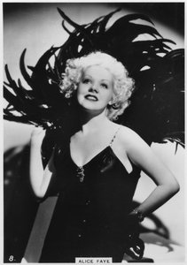 Alice Faye, amerikanische Schauspielerin und Sängerin