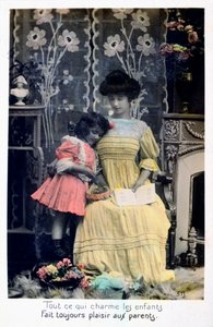 Alles, was die Kinder bezaubert.., französische Postkarte, um 1900 von Unbekannt