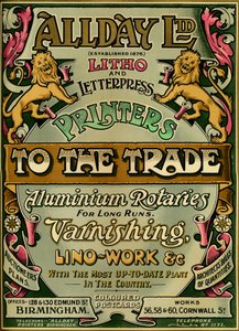 Allday Ltd - Werbung, 1907