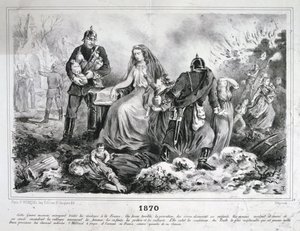 Allegorische Karikatur, Deutsch-Französischer Krieg von Unbekannt