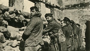 Alliierte Soldaten in Flandern, Erster Weltkrieg, 1915, um 1920