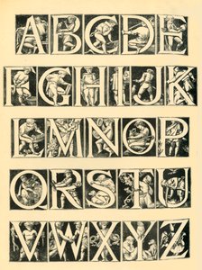 Alphabetdesign für Fliesen, 1864