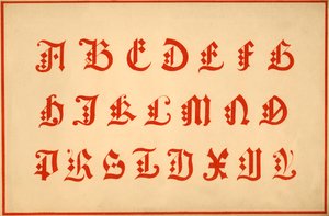 Alphabet, Buchstaben A-Z, Großbuchstaben