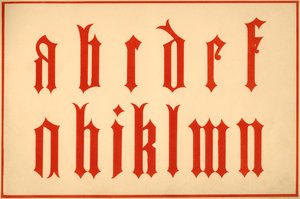 Alphabet, Buchstaben a-n, Kleinbuchstaben