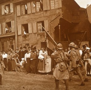 Das Elsass wird genommen, um 1914-1918