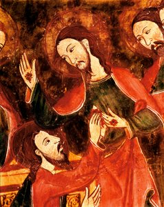 Altarbild des Altars von St. Thomas, Tempera auf Holz von Unbekannt