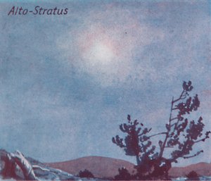 Alto-Stratus - Ein Dutzend der wichtigsten Wolkenformen am Himmel von Unbekannt