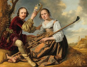 Amaryllis und Mirtillo, 1640er Jahre von Unbekannt