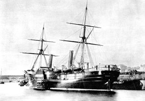 Amerikanisches transatlantisches Dampfschiff, Arago, 1856