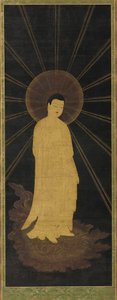 Amitabha Amida begrüßt Seelen im Paradies, Muromachi-Periode, 14.-15. Jahrhundert von Unbekannt