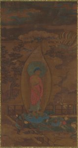 Amitabha begrüßt eine Seele im Paradies, Ming-Dynastie, 16.-17. Jahrhundert von Unbekannt