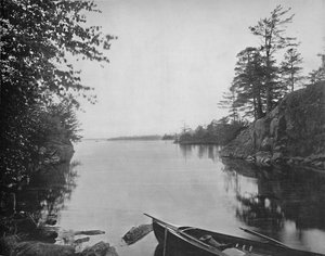 Unter den Tausend Inseln des St. Lawrence, um 1897 von Unbekannt