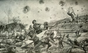 Ein Angriff geführt von einer Bombengruppe, 1919
