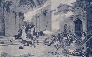 Eine Episode der Belagerung von Saragossa, ca. 1808-1809, 1896