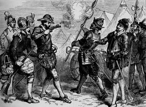 Ein Vorfall bei der Belagerung von Leith, 1548-1560, um 1880