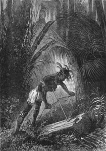 Ein Inder erzeugt Feuer durch Reibung, 1894