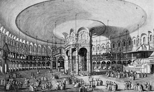 Innenansicht der Rotunde in den Ranelagh Gardens von Unbekannt