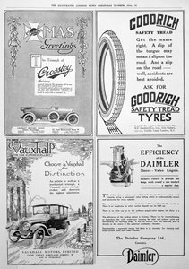 Eine Werbeseite in den Illustrated London News, Weihnachten, 1916 von Unbekannt