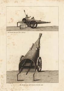 Ein antiker Geschützwagen, verwendet bei der Belagerung von Boulogne 1544 von Unbekannt