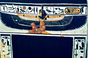 Altägyptische Hieroglyphen, Theben, Ägypten