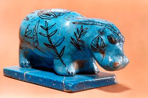 Altägyptische Nilpferdfigur, 16. Jahrhundert v. Chr.