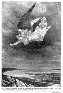Und ich sah einen anderen Engel inmitten des Himmels fliegen..., um 1885