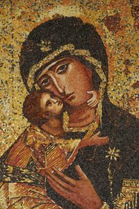 Verkündigungsbasilika: Griechische Jungfrau, Nazareth, Israel von Unbekannt