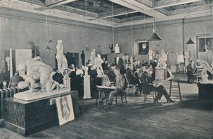 Antike und Lebensklassen am Ontario College of Art, Toronto, um 1913