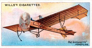 Antoinette-Eindecker des französischen Fliegers Hubert Latham, ca. 1910