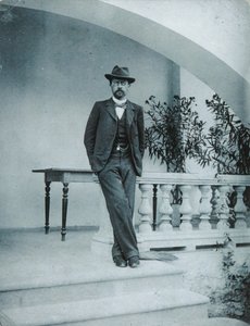 Anton Tschechow in Jalta, 1899-1900 von Unbekannt