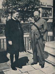 Erzbischof von Canterbury in der Downing Street Nr. 10, ca. 1943-1945 von Unbekannt