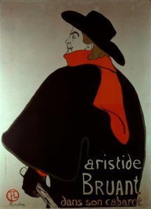 Aristide Bruant in seinem Kabarett