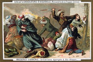 Armenier werden in Ak-Hissar die Kehlen durchgeschnitten, 1895 von Unbekannt